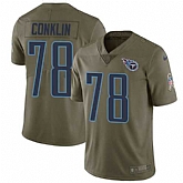 Nike Titans 78 Jack Conklin Olive Salute To Service Limited Jersey Dzhi,baseball caps,new era cap wholesale,wholesale hats